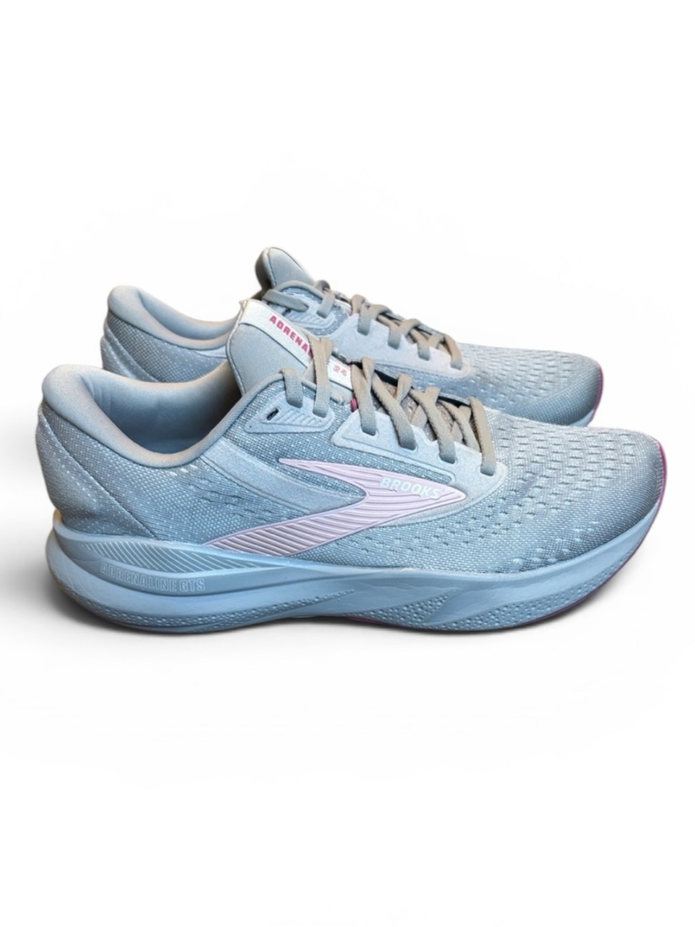 Brooks Adrenaline GTS 24 Running Shoes Women's 10.5W WIDE Alloy/White/Zephyr